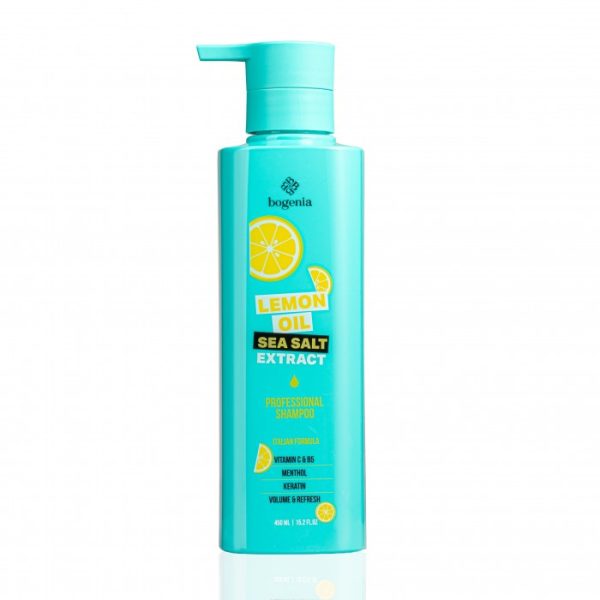 Шампунь для волос Lemon Oil & Sea Salt Shampoo Bogenia BG440 №001 450 мл