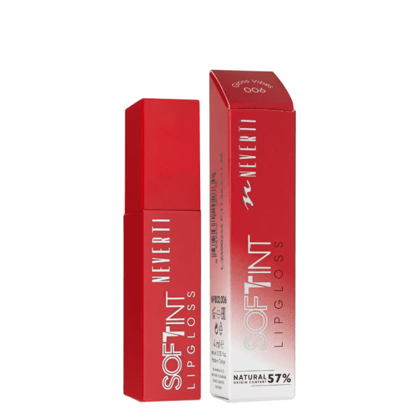 Блиск тінт для губ Neverti Soft Tint Lipgloss тон 006 4 мл