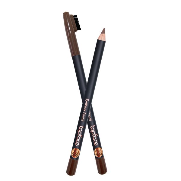 Олівець для брів зі щіточкою TopFace Eyebrow Pencil світло-коричневий 1.14 г