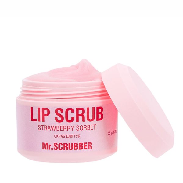 Cкраб для губ Lip Scrub Strawberry Sorbet із ароматом полуничного сорбету Mr.SCRUBBER