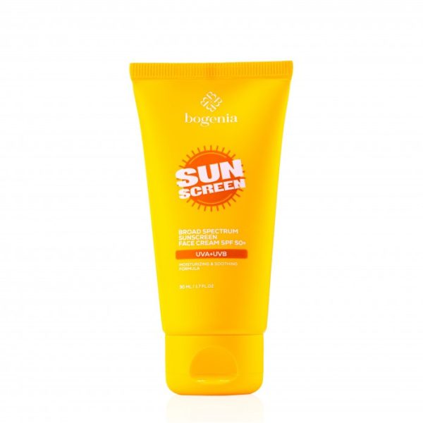Сонцезахисний крем для обличчя Bogenia Sunscreen Face Cream SPF 50+ 50 мл