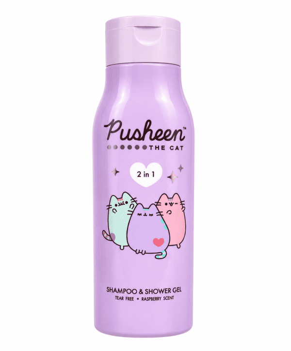 Детский шампунь-гель для душа 2 в 1 Pusheen Raspberry 400 мл
