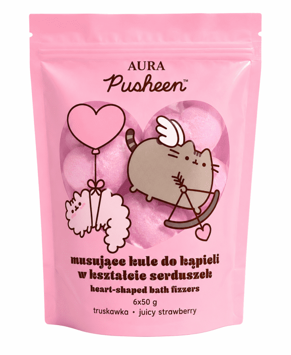 Набір бомбочок для ванни Pusheen аромат полуниці 6 штук