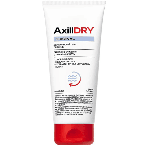 Дезодорирующий гель для душа AxillDRY Original 200 мл