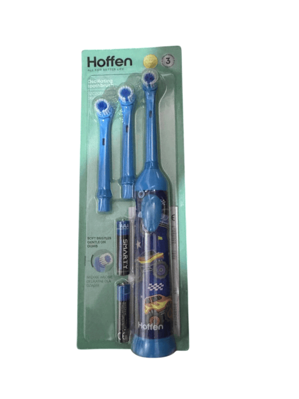 Електрична дитяча зубна щітка Hoffen + 3 насадки в комплекті №1
