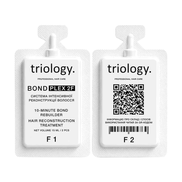 Холодное восстановление TRIOLOGY. cистема интенсивной реконструкции волос BONDPLEX 2F 15мл+15мл (Одное применение)