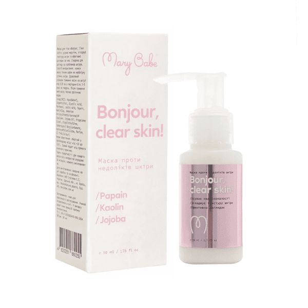 Маска проти недоліків шкіри для всього тіла Mary Babe Bonjour, clear skin 50 г